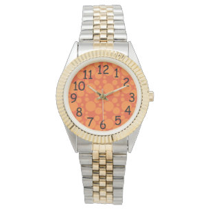 Reloj De Pulsera Burbujas de jabón naranja