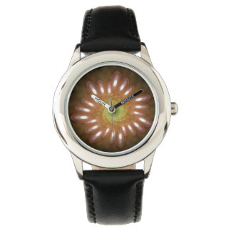 Reloj De Pulsera Burbujas de jabón rosado en resumen