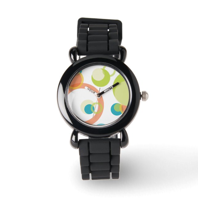 Reloj De Pulsera Burbujas modestas de PixDezines (Anverso)
