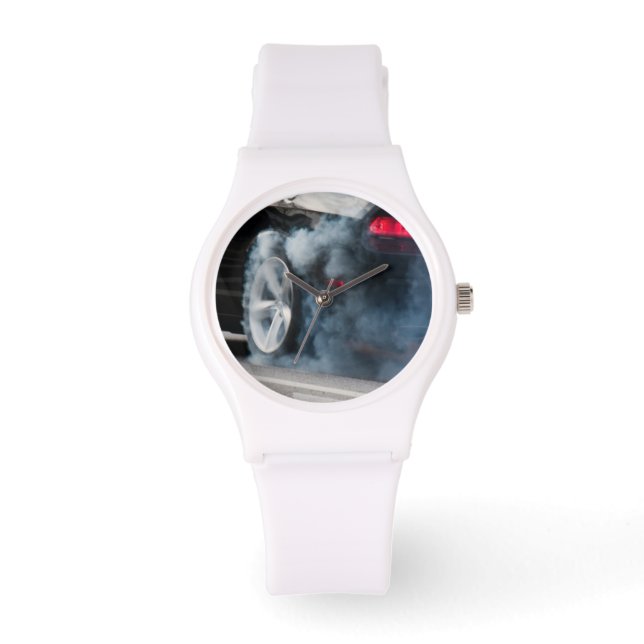 Reloj De Pulsera Burnout de coche negro (Anverso)