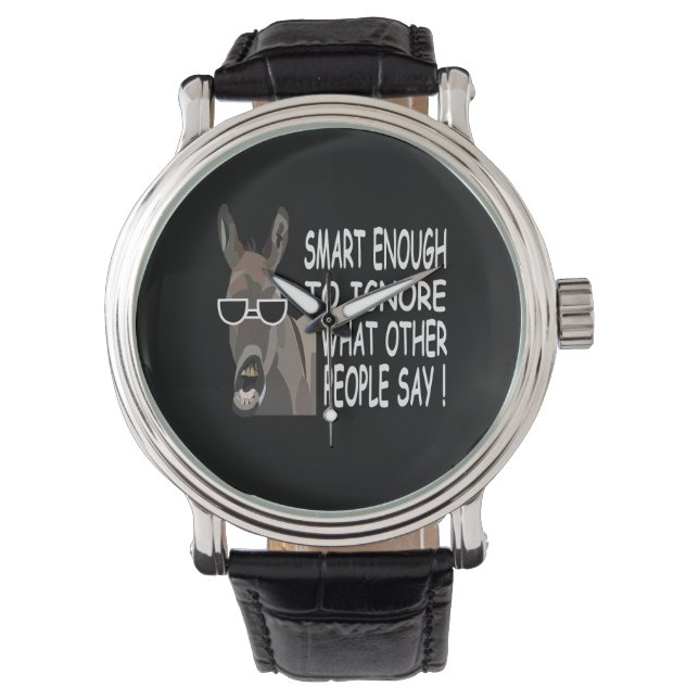 Reloj De Pulsera Burro Inteligente Genial (Anverso)