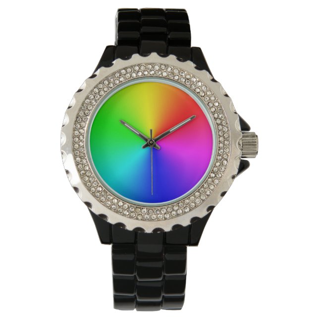 Reloj De Pulsera Burst arcoiris (Anverso)
