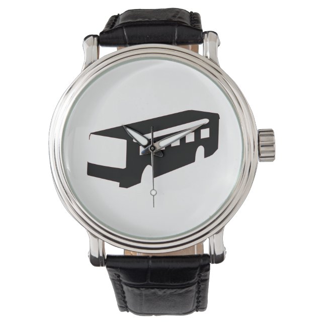 Reloj De Pulsera Bus Silhouette (Anverso)