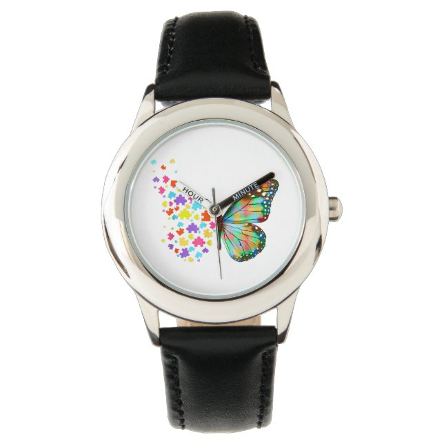 Reloj De Pulsera Butterfly Lover Kid Watch Cumpleaños Regalo a tus  (Anverso)