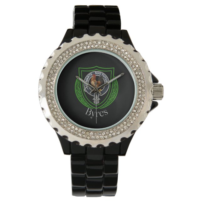 Reloj De Pulsera Byres Scottish Clan Escudo (Anverso)