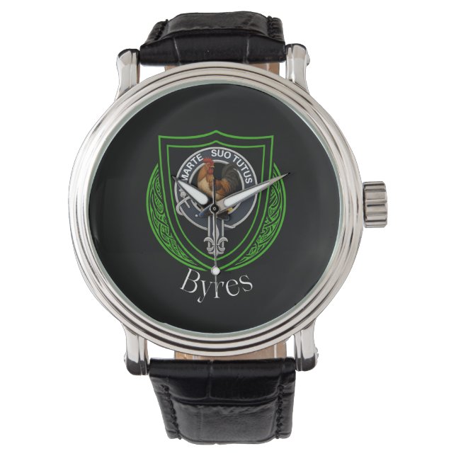 Reloj De Pulsera Byres Scottish Clan Escudo (Anverso)