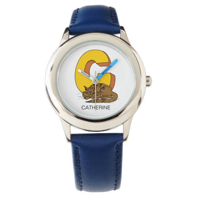 Reloj De Pulsera C es para ___ nombre personalizado Kid's (Anverso)