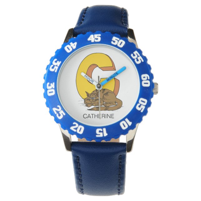 Reloj De Pulsera C es para ___ nombre personalizado Kid's (Anverso)