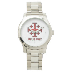 Reloj De Pulsera Caballero Templario Cruzada Cruz Cristiana Jerusal