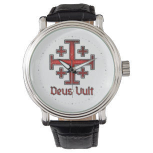 Reloj De Pulsera Caballero Templario Cruzada Cruz Cristiana Jerusal