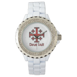 Reloj De Pulsera Caballero Templario Cruzada Cruz Cristiana Jerusal