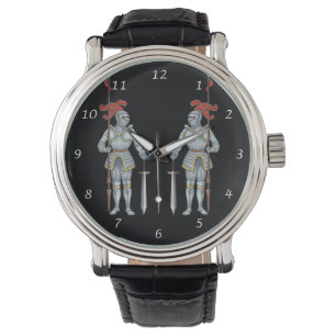 Reloj De Pulsera Caballeros esperando la batalla en armas