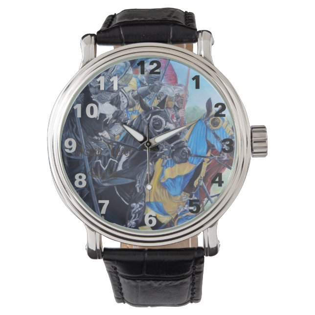 Reloj De Pulsera caballeros medievales históricos deambulando a cab (Anverso)