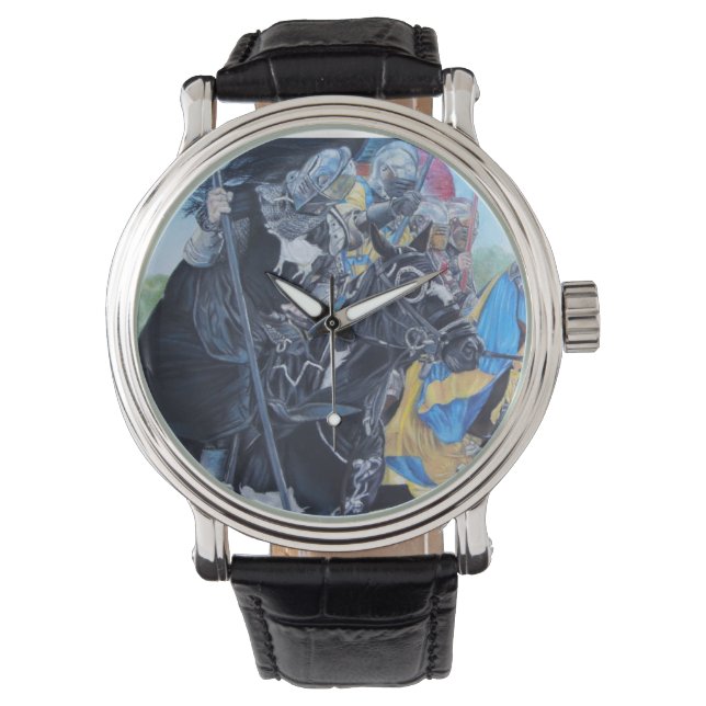 Reloj De Pulsera caballeros medievales históricos deambulando a cab (Anverso)