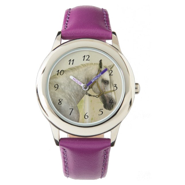 Reloj De Pulsera Caballo andaluz gris de manzana (Anverso)