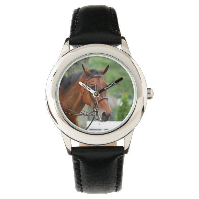 Reloj De Pulsera Caballo Árabe de la Bahía (Anverso)