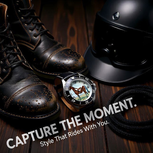 Reloj De Pulsera Caballo Arábigo Negro (Subido por el creador)