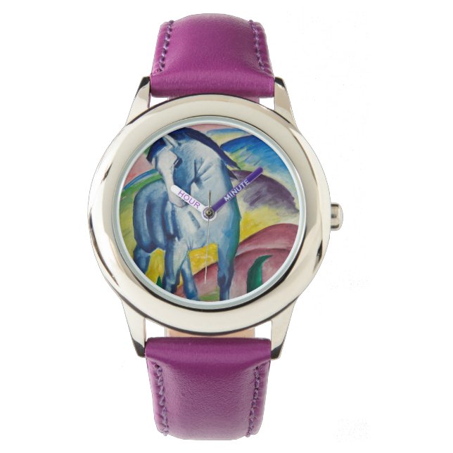 Reloj De Pulsera Caballo Azul (animal bruto) (por Marc Franz) (Anverso)