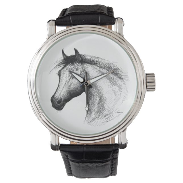 Reloj De Pulsera Caballo: blanco (Anverso)