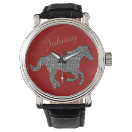 Reloj De Pulsera caballo con nombre
