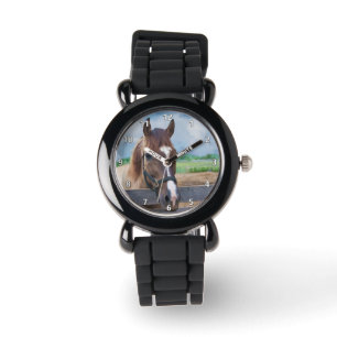 Reloj De Pulsera Caballo de Brown con el halter