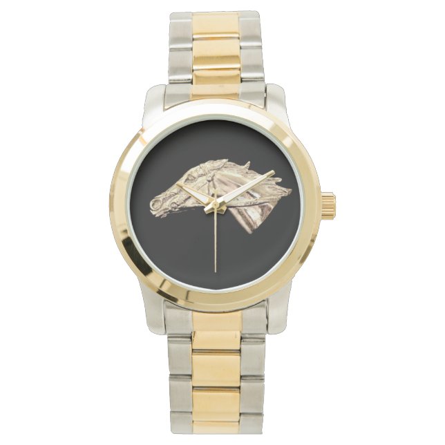 Reloj De Pulsera Caballo de carreras pura plateado (Anverso)