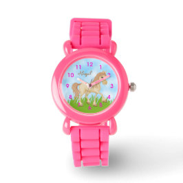Reloj De Pulsera Caballo de Crema Cuta Personalizada