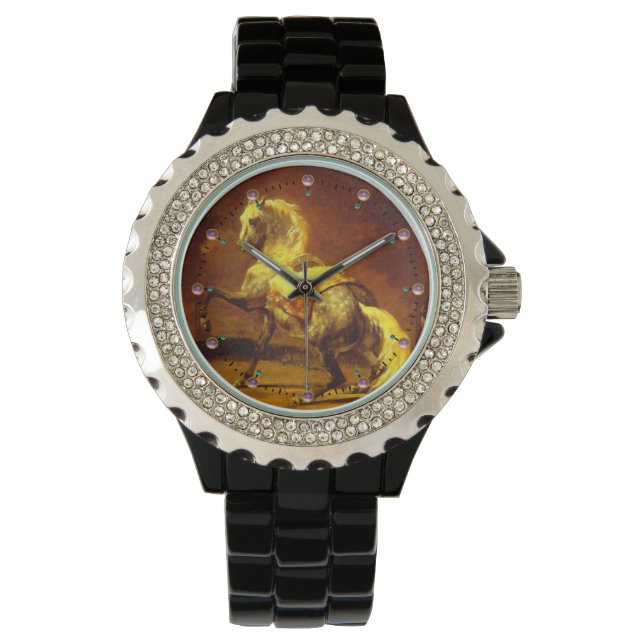 RELOJ DE PULSERA CABALLO DE GRIS DESPLEGADO (Anverso)