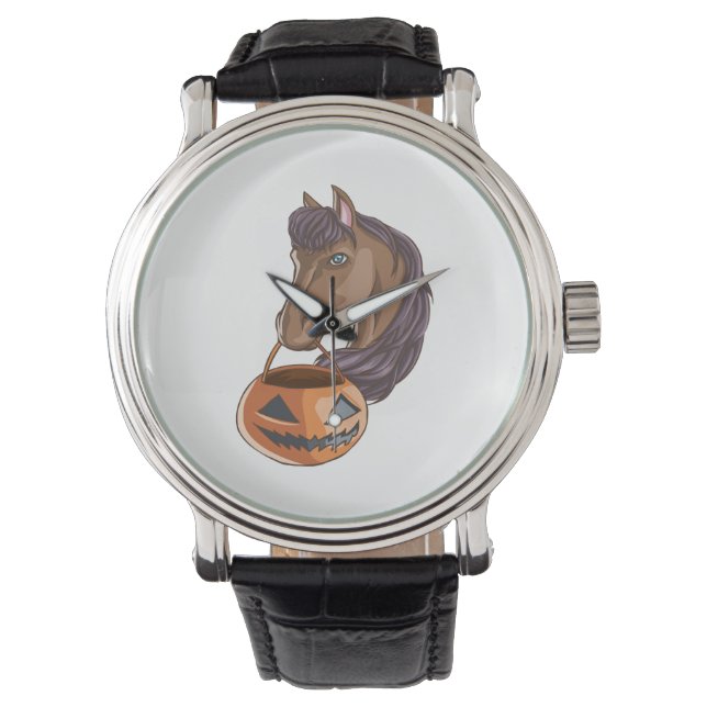 Reloj De Pulsera Caballo de Halloween (Anverso)