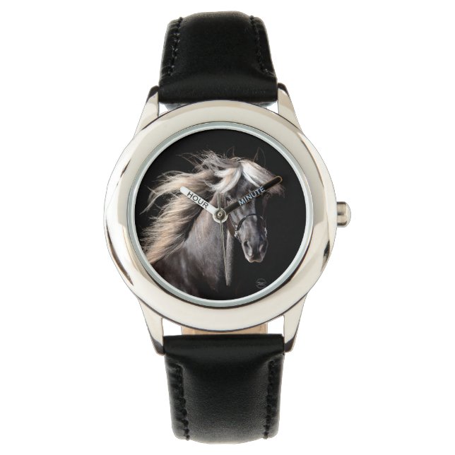 Reloj De Pulsera Caballo de montaña rocoso Palomino de chocolate (Anverso)