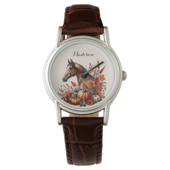 Reloj De Pulsera Caballo de Otoño (Anverso)
