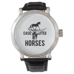 Reloj De Pulsera Caballo: excitado fácilmente por los caballos