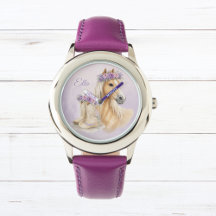Caballo Floral Púrpura para Niñas