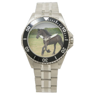 Reloj De Pulsera Caballo frisio magnífico