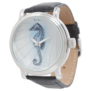 Reloj De Pulsera Caballo marino con encanto nautico vintage