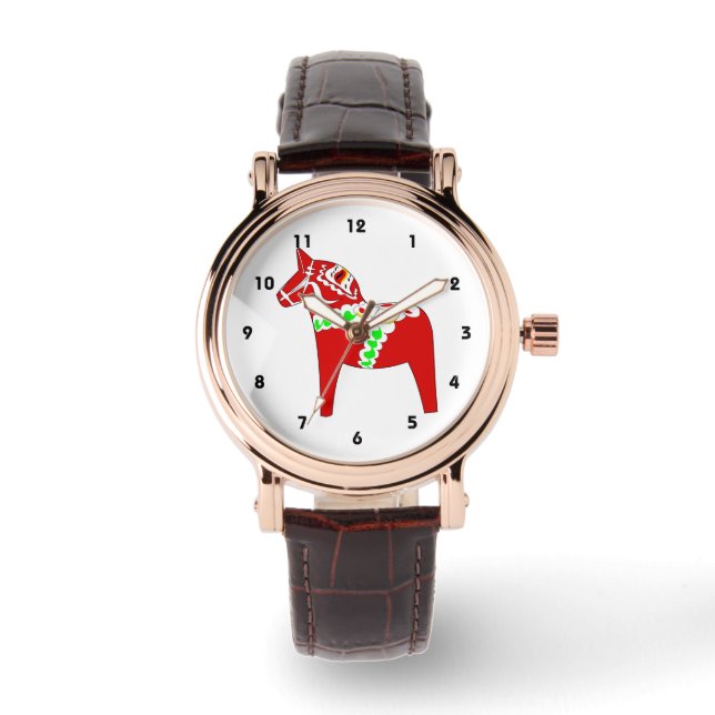 Reloj De Pulsera Caballo Red Dalarna (Anverso)