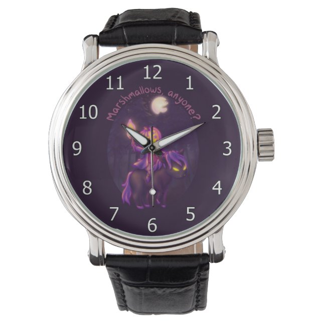 Reloj De Pulsera Caballo sin cabeza de arte marshmallow (Anverso)
