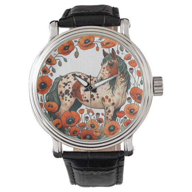 Reloj De Pulsera Caballos Appy Appy Appy Appaloosa (Anverso)