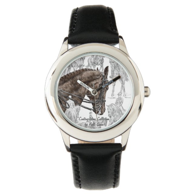 Reloj De Pulsera Caballos de Dressage recopilados FEI (Anverso)