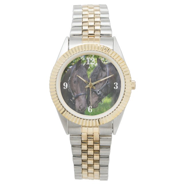 Reloj De Pulsera Caballos hermosos (Anverso)