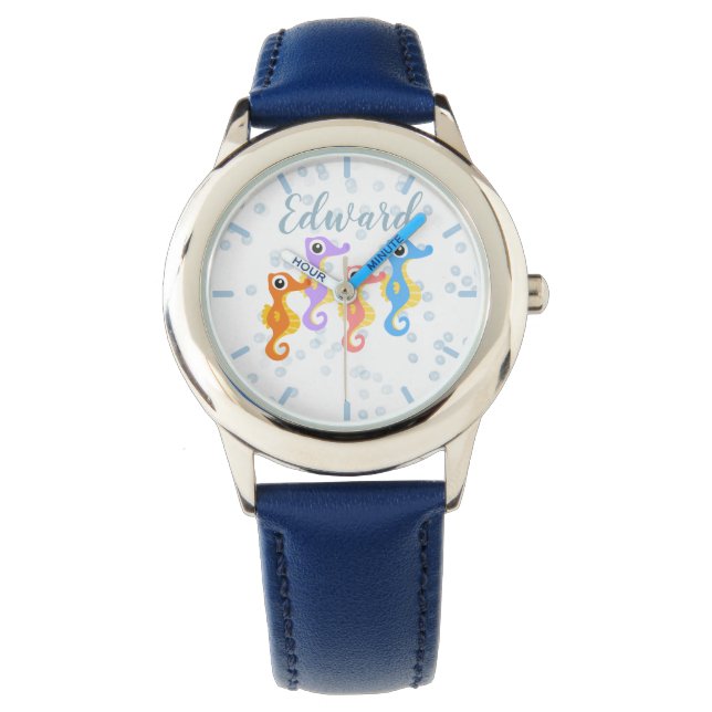 Reloj De Pulsera Caballos pequeños de mar (Anverso)