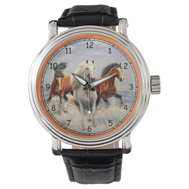 Reloj De Pulsera Caballos salvajes (Anverso)