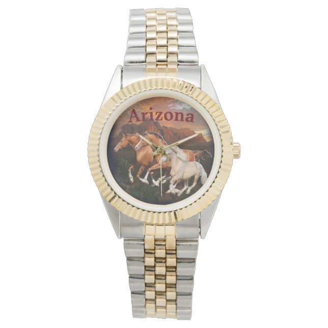 Reloj De Pulsera Caballos salvajes de Arizona (Anverso)