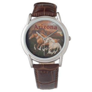 Reloj De Pulsera caballos salvajes de Arizona