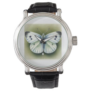 Reloj De Pulsera Cabbage White Butterfly 040924IREF241 - Watercolor