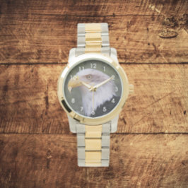 Reloj De Pulsera Cabeza de águila calva americana