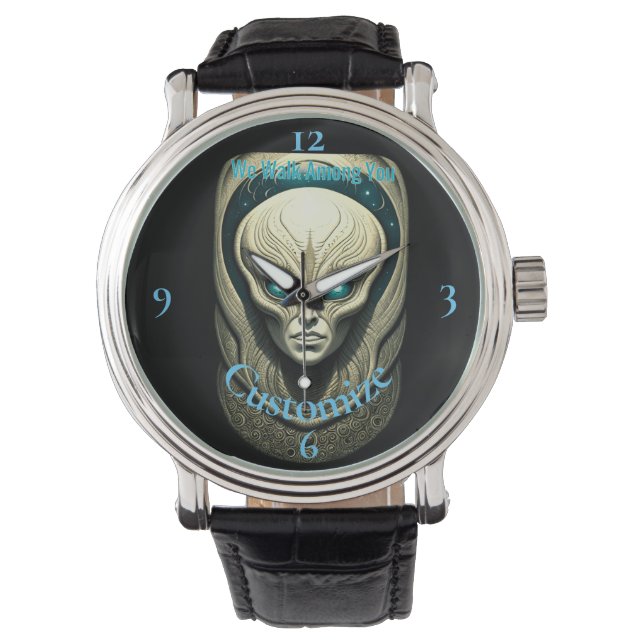Reloj De Pulsera Cabeza de cráneo de Alien Thunder_Cove (Anverso)