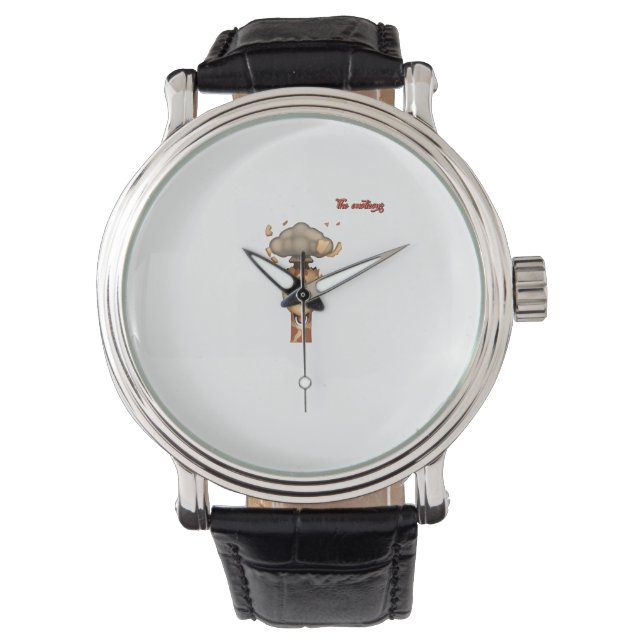 Reloj De Pulsera cabeza de emoji explotando cara de jirafa (Anverso)