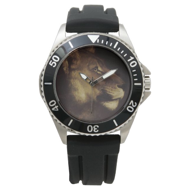 Reloj De Pulsera Cabeza de León (Animal salvaje) (Anverso)
