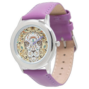 Reloj De Pulsera Cabeza De León Cuta Cráneo De Azúcar